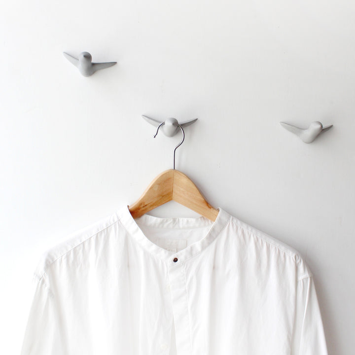 MINI BIRD SWARM - coat hooks - set of 3 birds - small | Formpoet 