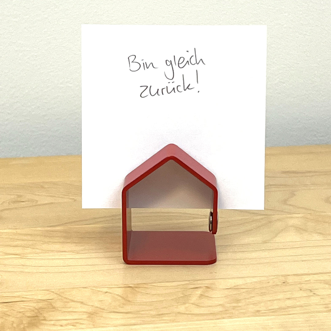 HOME OF MESSAGES - note holder - little house for memos | Oh Sheet!