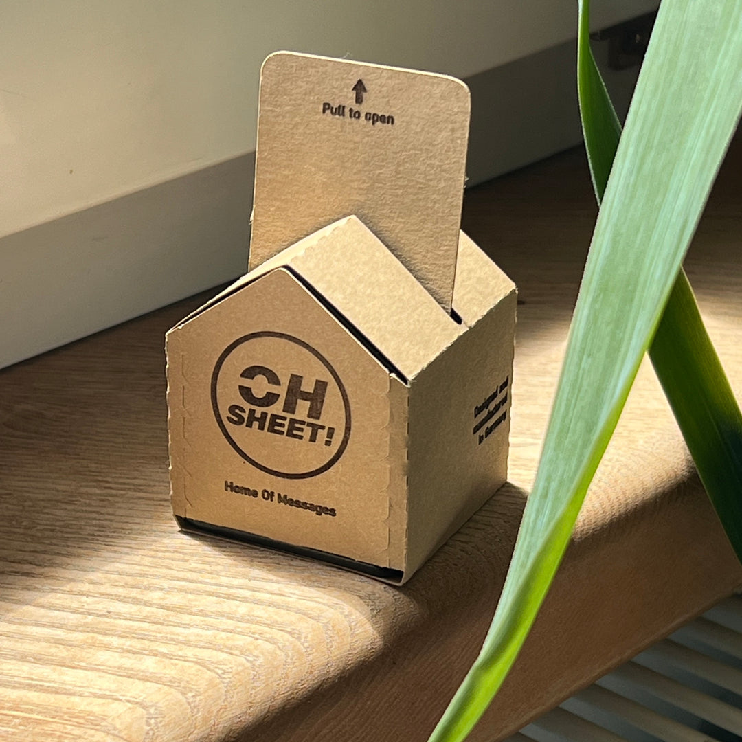 HOME OF MESSAGES - note holder - little house for memos | Oh Sheet!