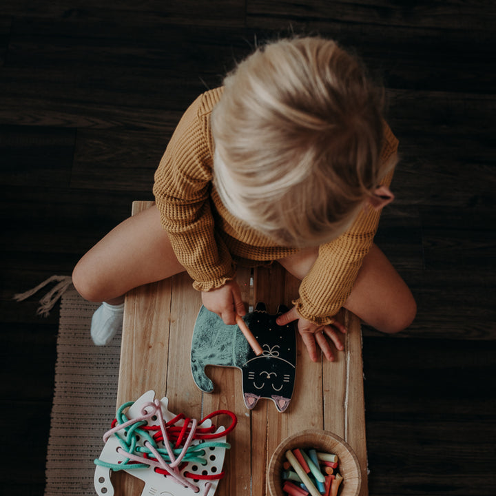THE CAT - wooden chalkboard | milin