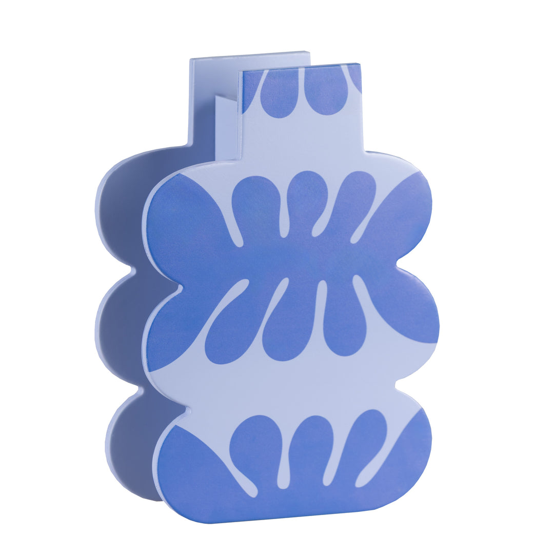 BIG BLUE - wooden vase - with glass insert | milin