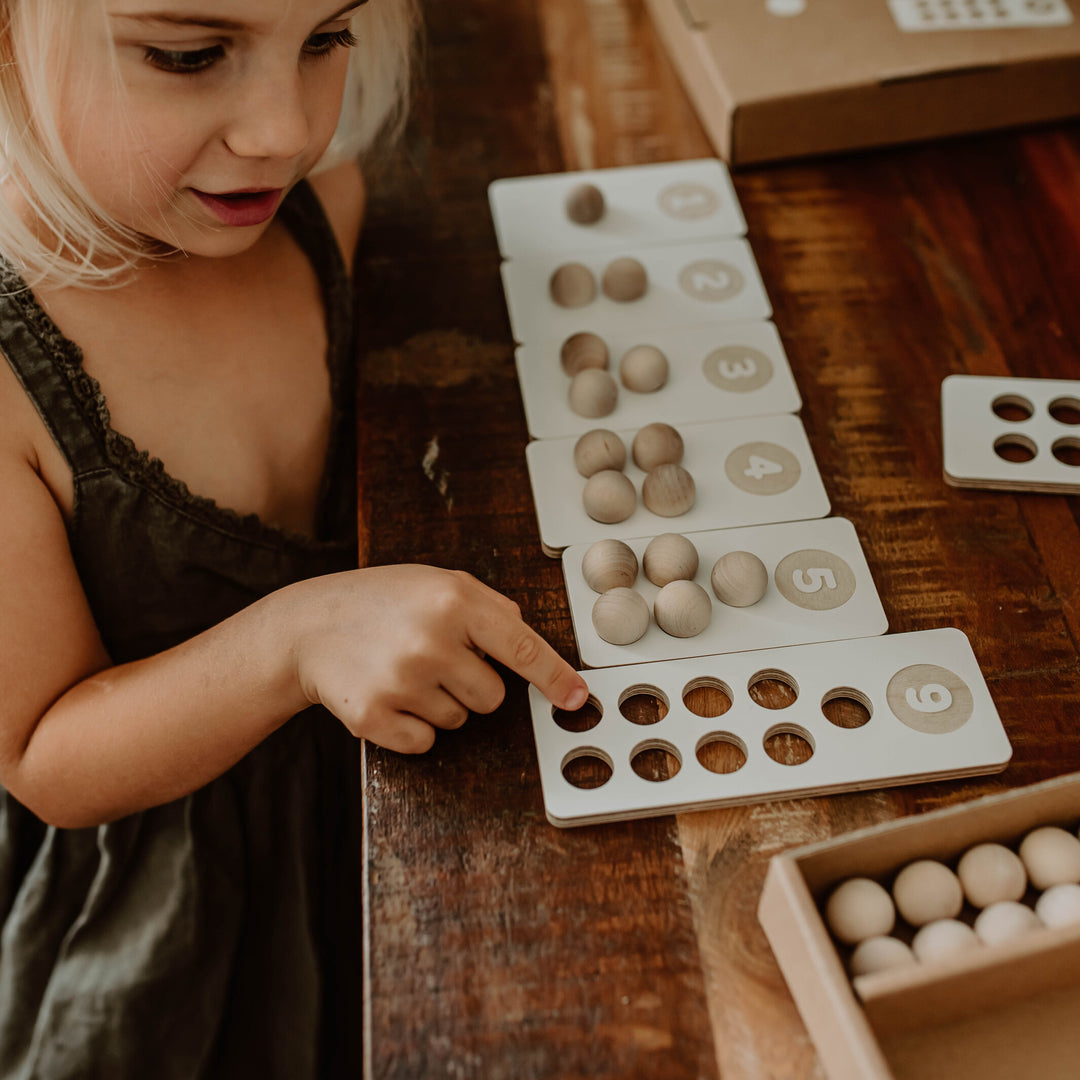COUNTING NUMBERS - Spielsteine - Zählspielzeug - Montessori | milin