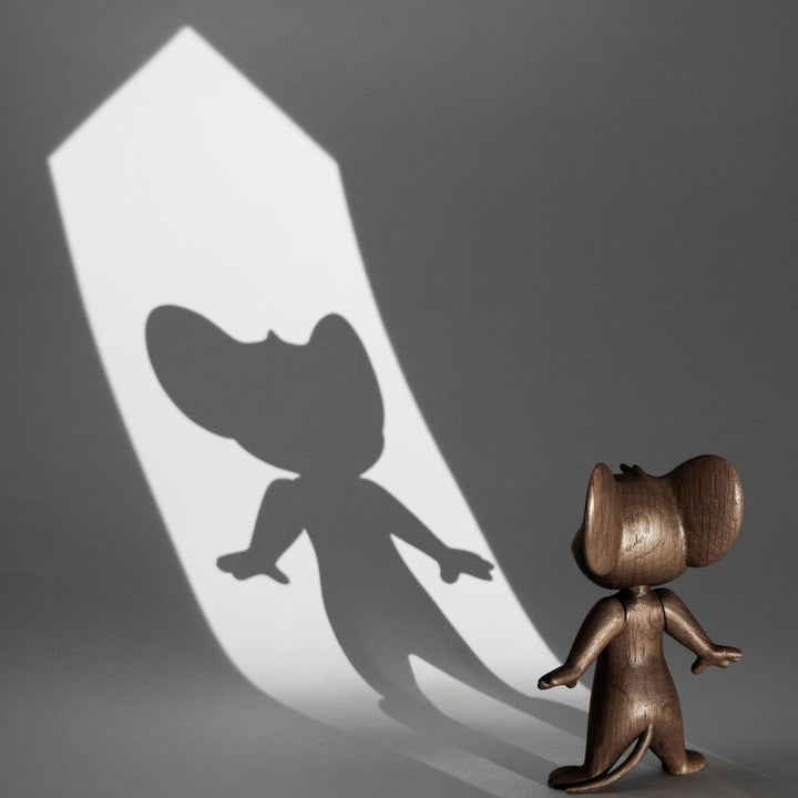 JERRY Large - Große Tom & Jerry Holzfigur - Eiche 20 cm hoch - Jakob Burgsø | boyhood