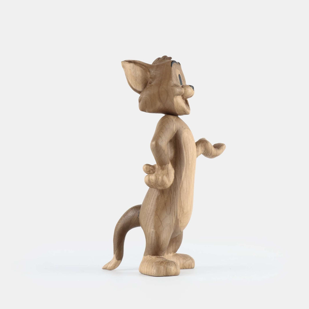 TOM Large - Großer Tom & Jerry Holzfigur - Eiche 24 cm hoch - Jakob Burgsø | boyhood