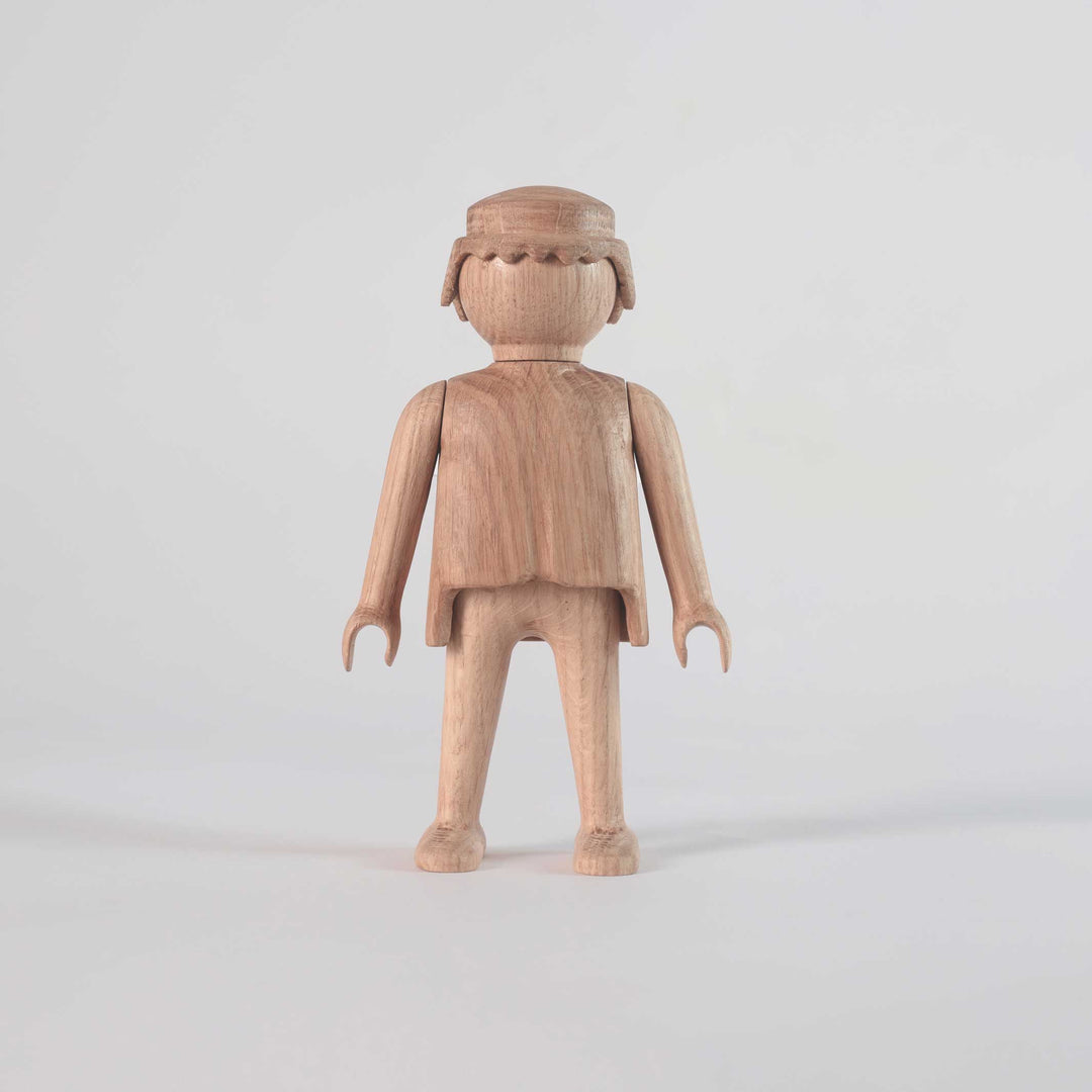 PLAYMOBIL Man Large -  Wooden Figurine - Oak 25 cm high | Jakob Burgsø | boyhood