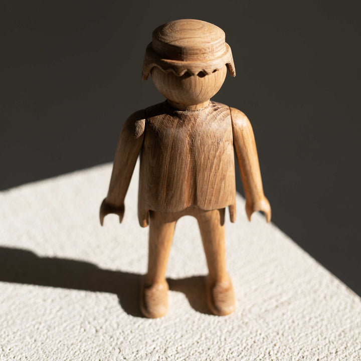 PLAYMOBIL Man Large -  Wooden Figurine - Oak 25 cm high | Jakob Burgsø | boyhood