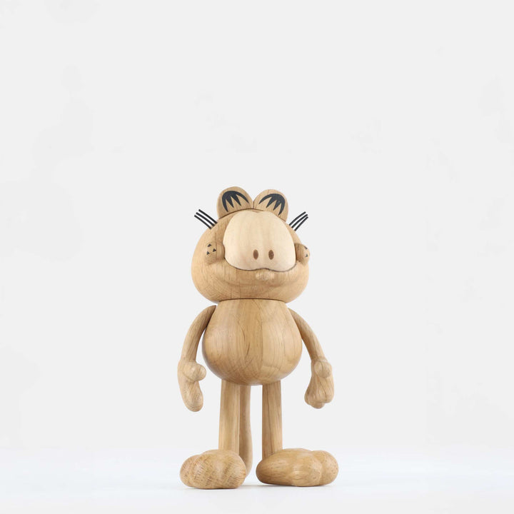 GARFIELD Large - Große Holzfigur - Eiche 24 cm hoch | Jakob Burgsø | boyhood