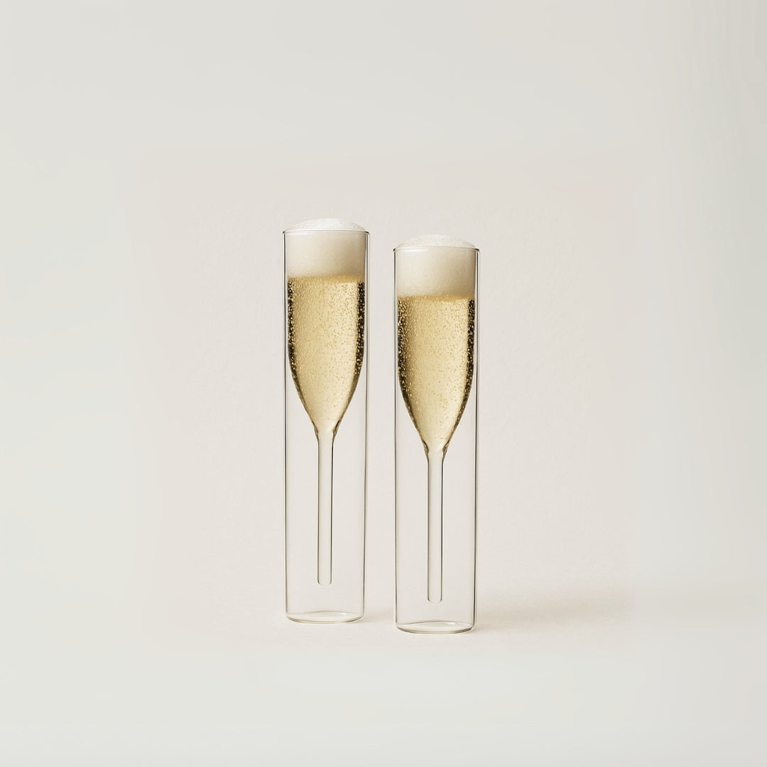 INSIDEOUT Collection - Champagne Glasses - Set of 2 - 100ml | byAMT Alissia Melka-Teichroew | Charles & Marie