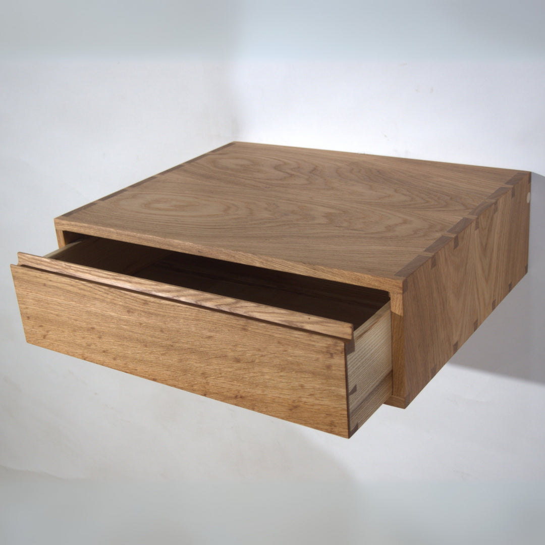 FLOAT - floating bedside table - made of oak | Hartholzdesign