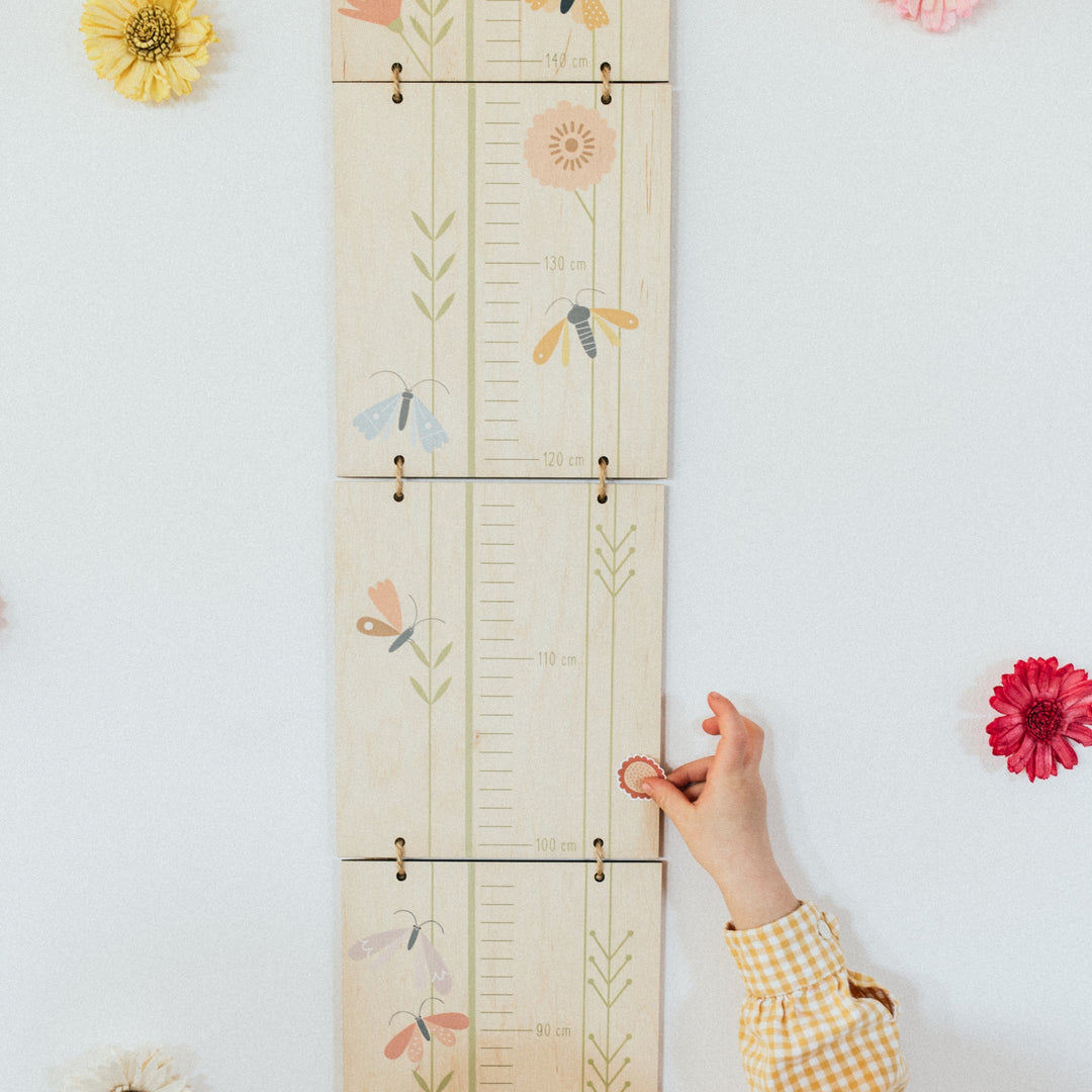 BUTTERFLIES - Children's wooden growth measure | milin