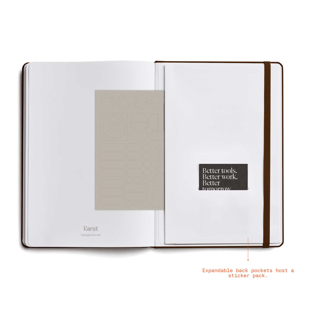 WEEKLY PLANNER 2026 ESPRESSO - Wochenplaner & Kalender - Hardcover A5 | KarstGoods