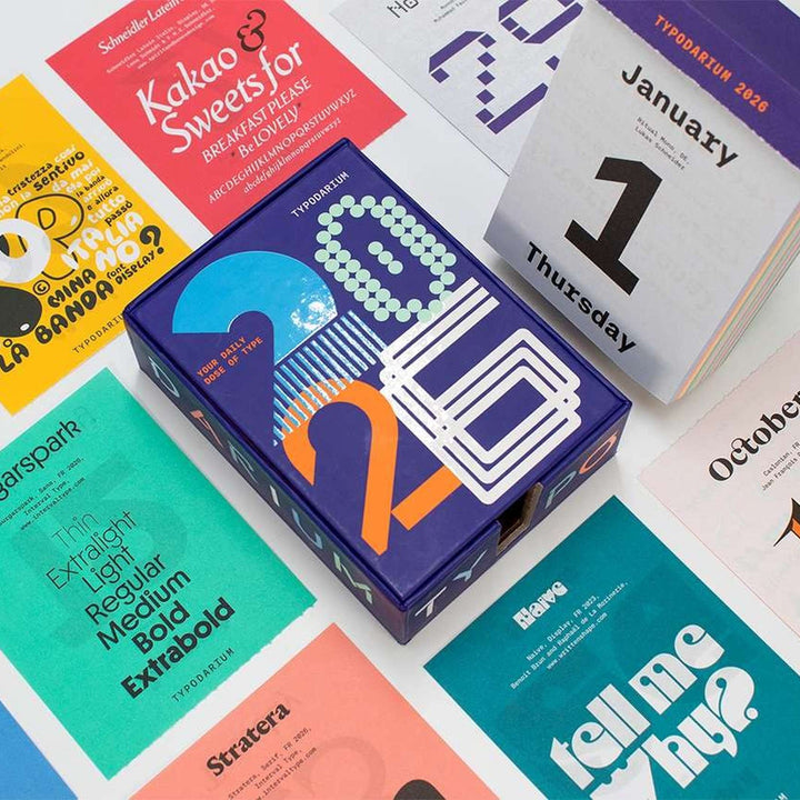 TYPODARIUM - Abreißkalender 2026 | Hermann Schmidt Verlag
