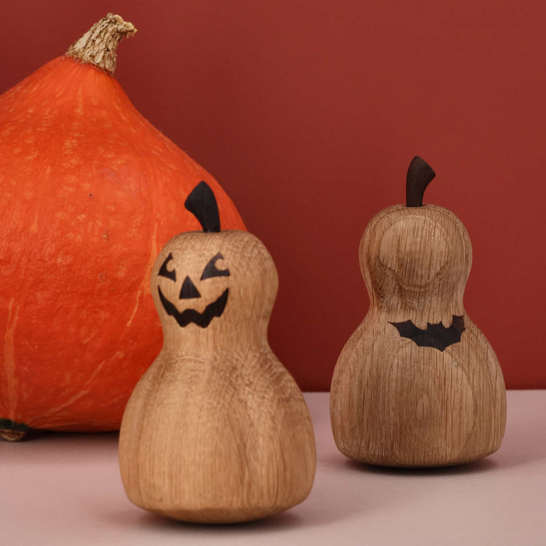 THE PUMPKIN - Halloween Kürbis Dekofigur aus Holz 10 cm hoch - Thor Høy | Spring Copenhagen