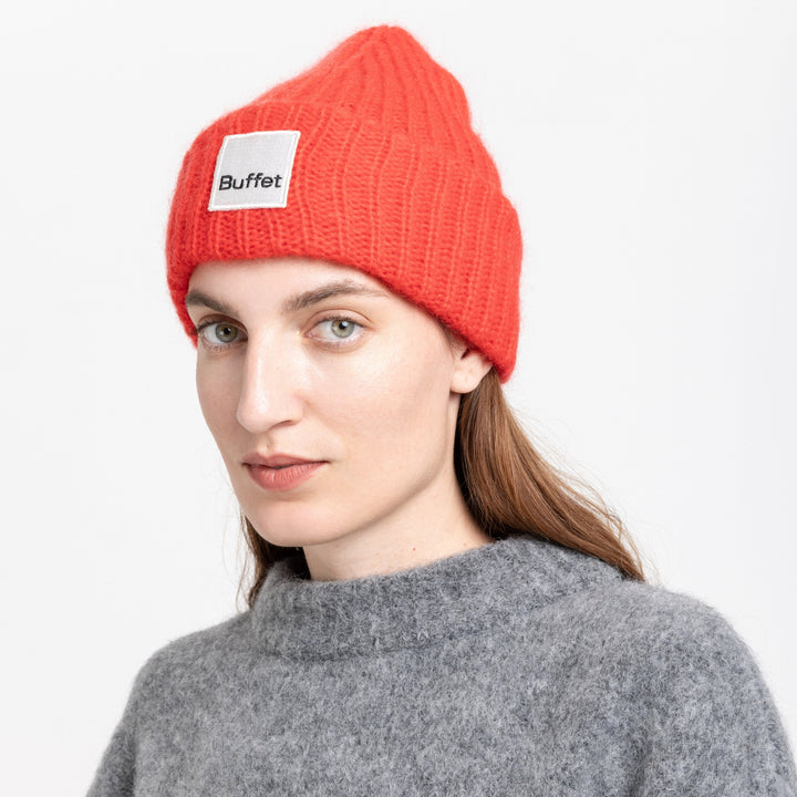 CHUNKY MOHAIR MÜTZE - Beanie - Rot | Buffet Clothing