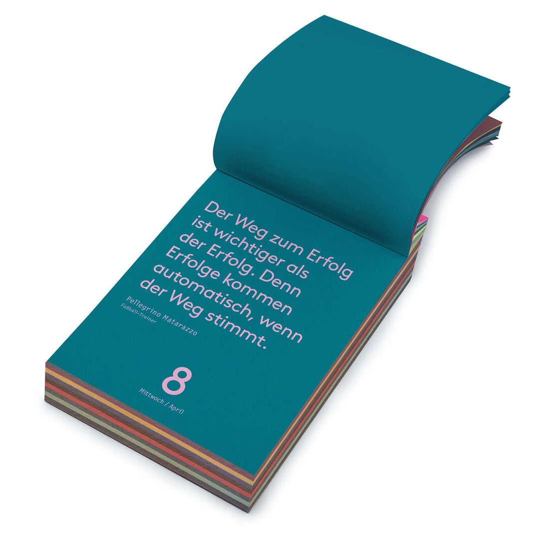 DENKPAUSE - Tischkalender 2026 - stabiler Karton-Aufsteller - 11,5x16 cm | seltmann+söhne