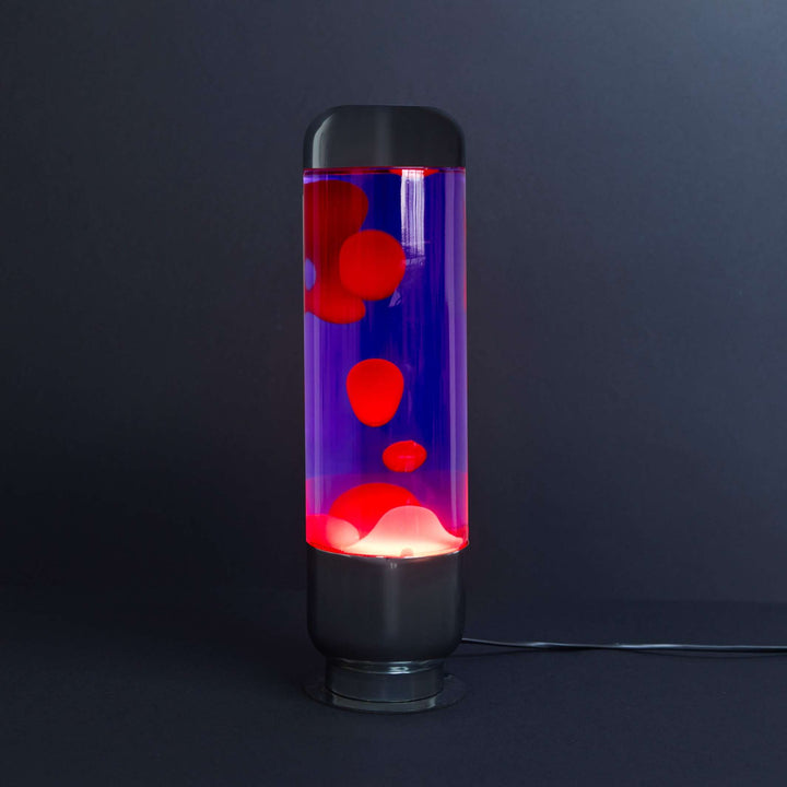 Lavalampe Capsule – Rot-Lila · Aluminium · 35 cm | Balvi