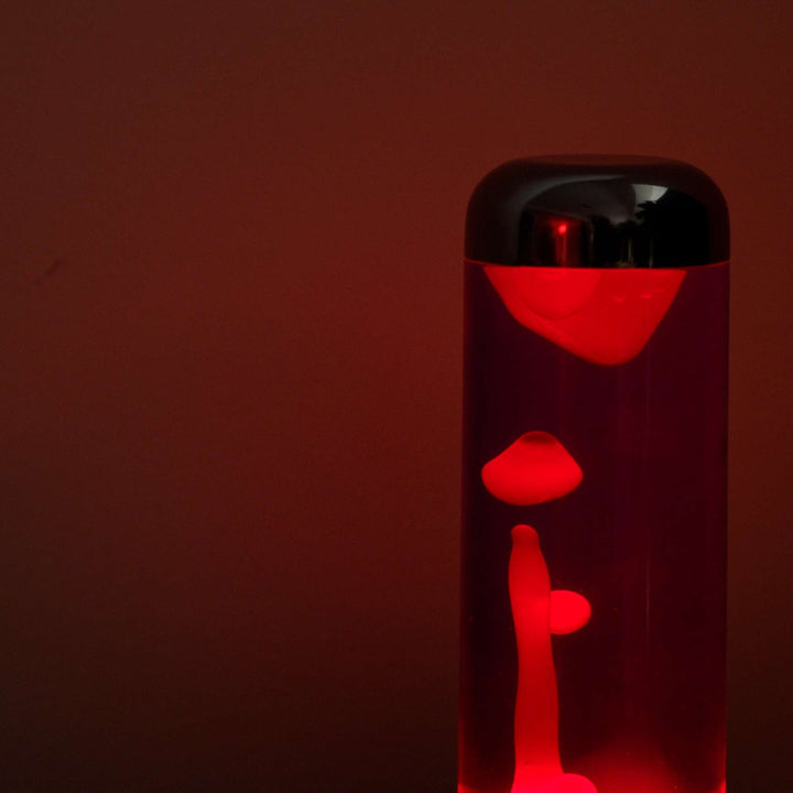 Lavalampe Capsule – Rot-Lila · Aluminium · 35 cm | Balvi