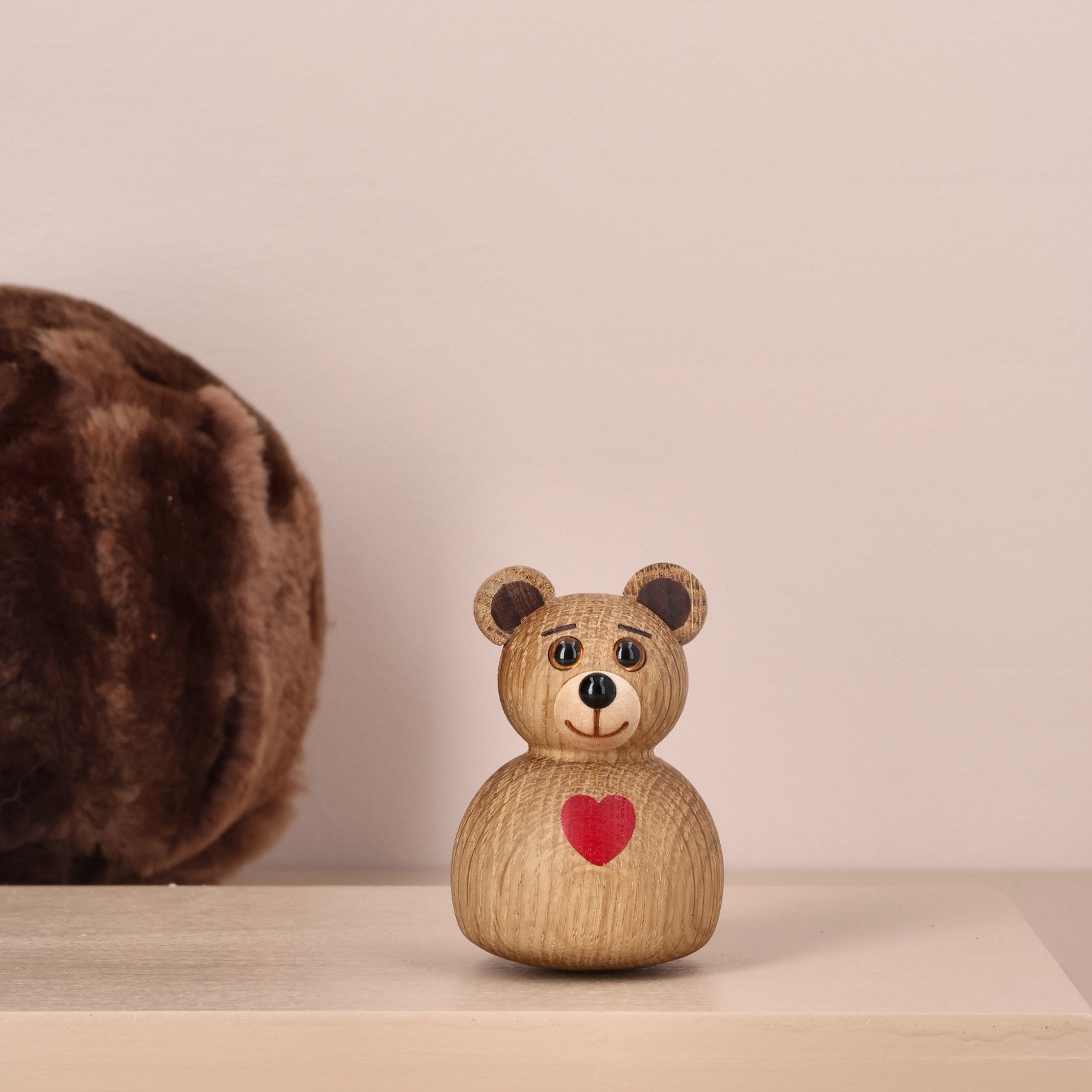 Wooden Teddy Bear 