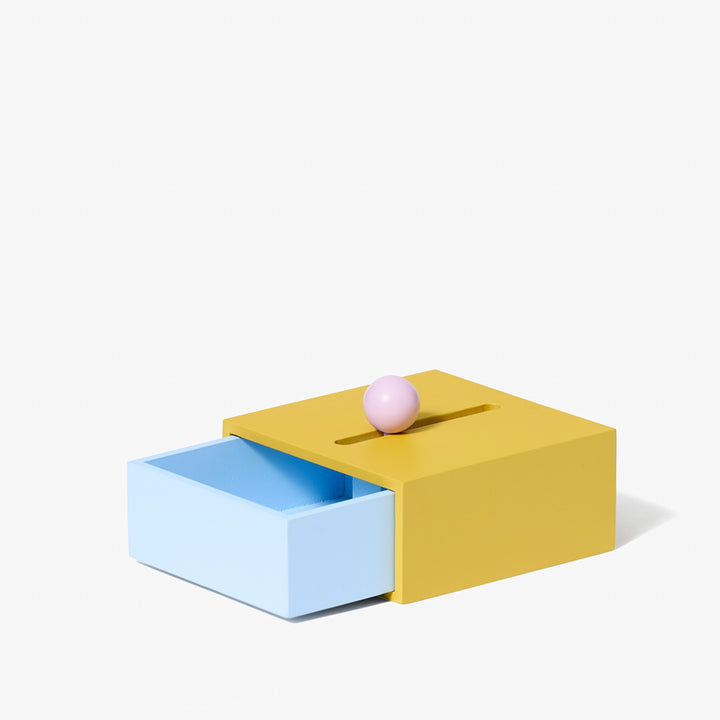 CACHE BOX - Small, yellow Jewelry Box | Kanyon Yeh | Areaware