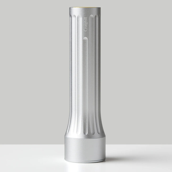 TEMPLE FLASHLIGHT - Silberne Taschenlampe | Craighill