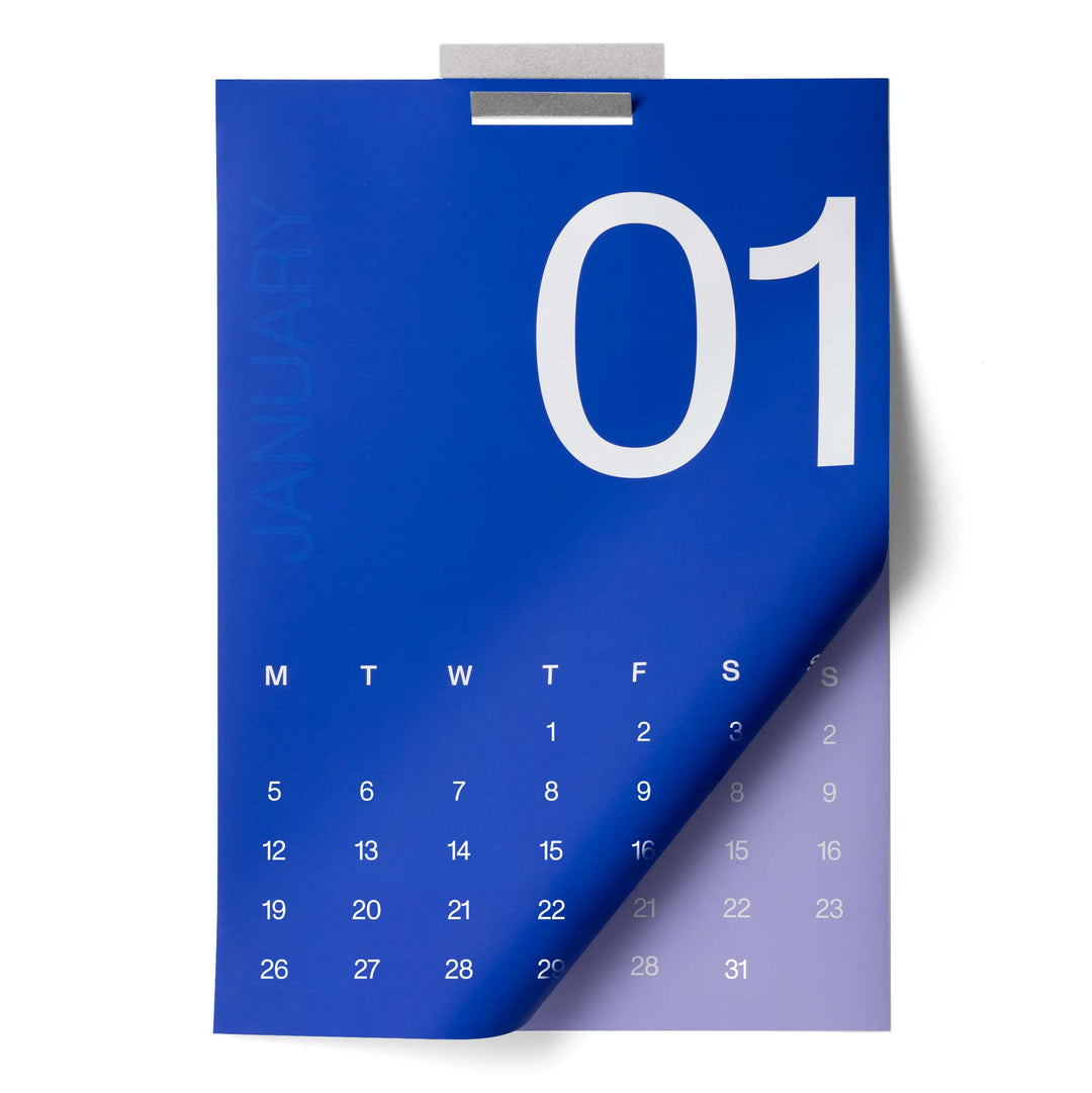 2026 MONTHLY WALL CALENDAR - Multicolor Monthly Wall Calendar - 42x60 cm format A2 | KarstGoods