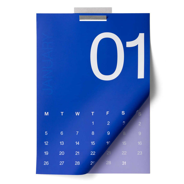 2026 MONTHLY WALL CALENDAR - Multicolor Monthly Wall Calendar - 42x60 cm format A2 | KarstGoods