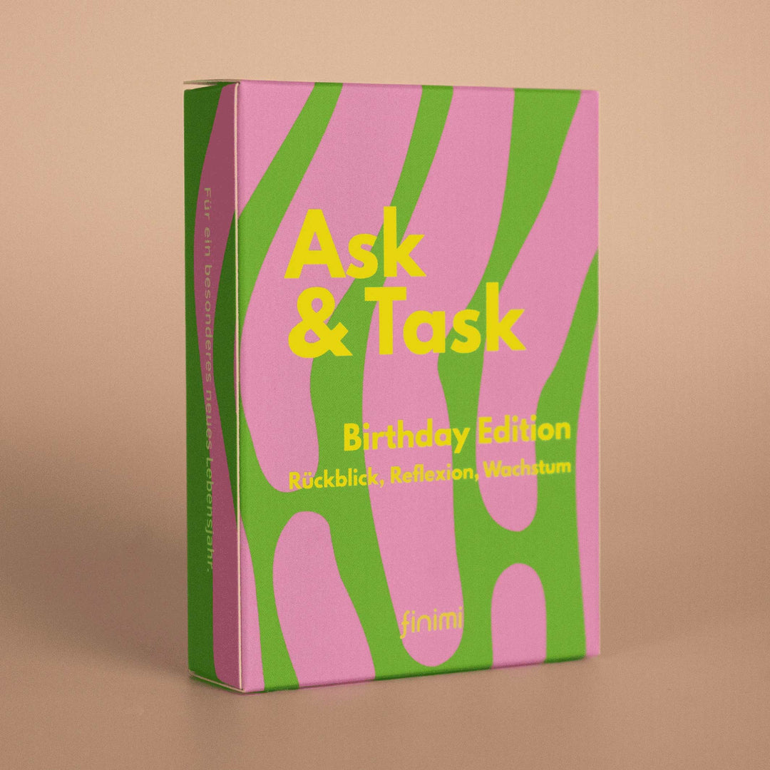 Card Set "Ask & Task" Birthday Edition – 53 Cards | Finimi