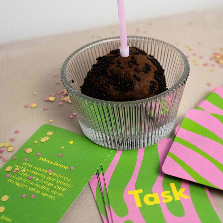 Card Set "Ask & Task" Birthday Edition – 53 Cards | Finimi