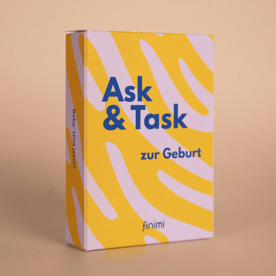 Kartenset "Ask & Task" zur Geburt – 53 Karten | Finimi