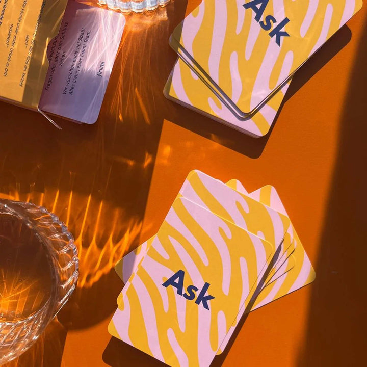 Kartenset "Ask & Task" zur Geburt – 53 Karten | Finimi