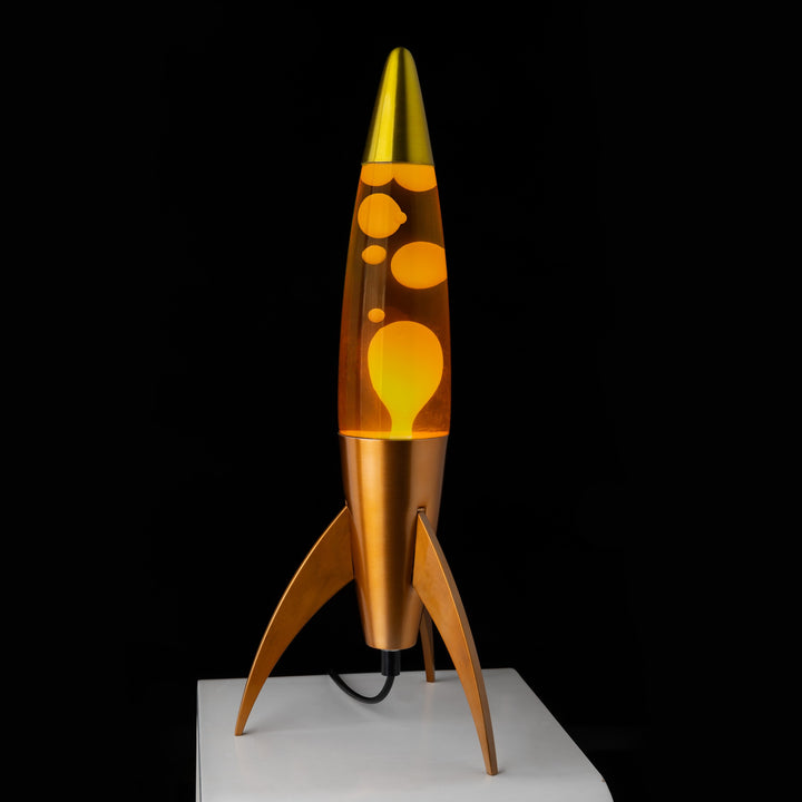 Lava Lamp Rocket – Orange Gradient · Retro · 45 cm | Fisura · Table Lamp