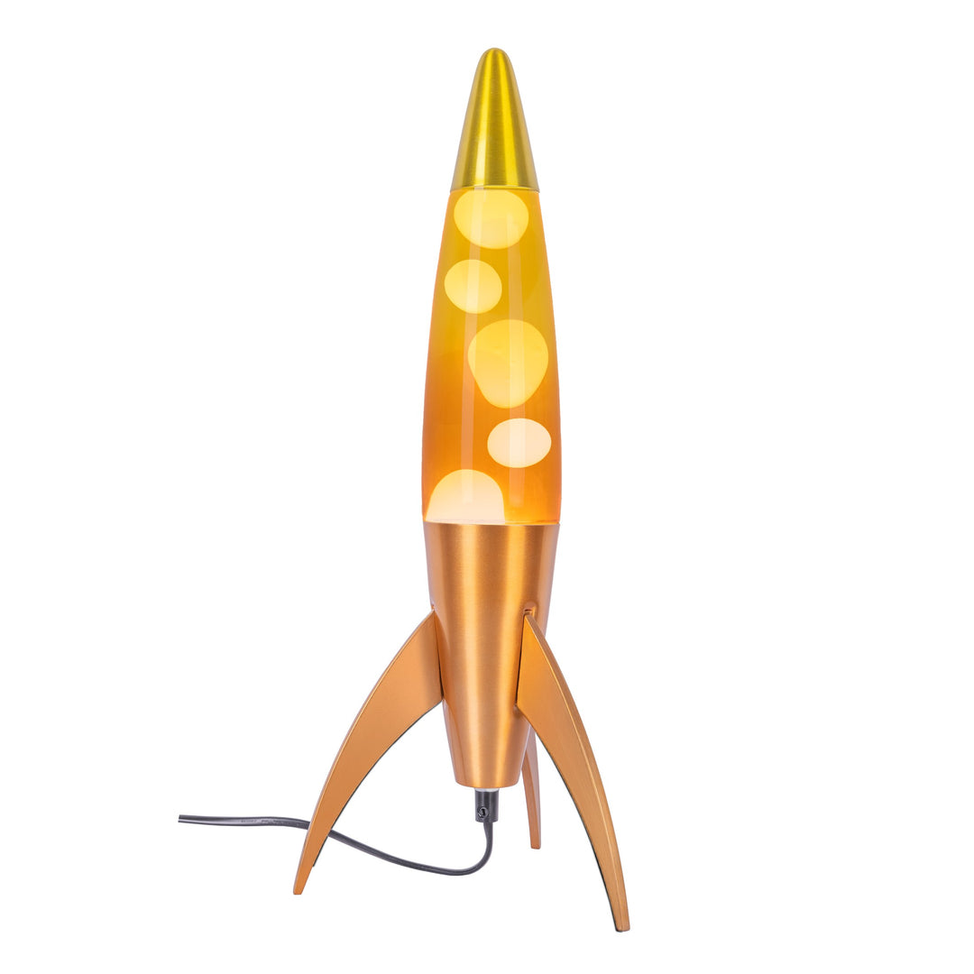 Lava Lamp Rocket – Orange Gradient · Retro · 45 cm | Fisura · Table Lamp