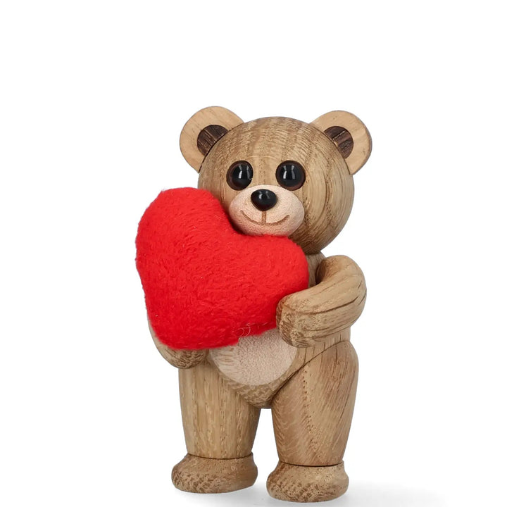 Wooden Teddy Bear Squeeze – Oak · 7.6 cm | Spring Copenhagen