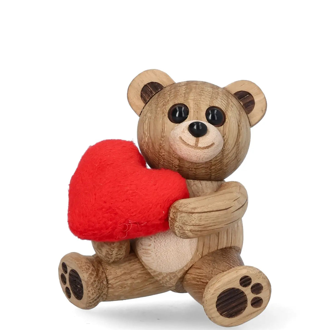 Wooden Teddy Bear Squeeze – Oak · 7.6 cm | Spring Copenhagen