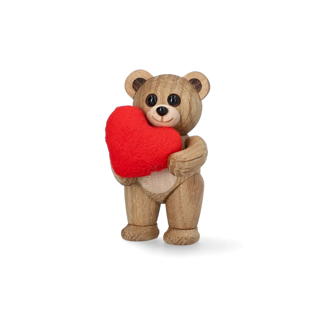 Wooden Teddy Bear Squeeze – Oak · 7.6 cm | Spring Copenhagen