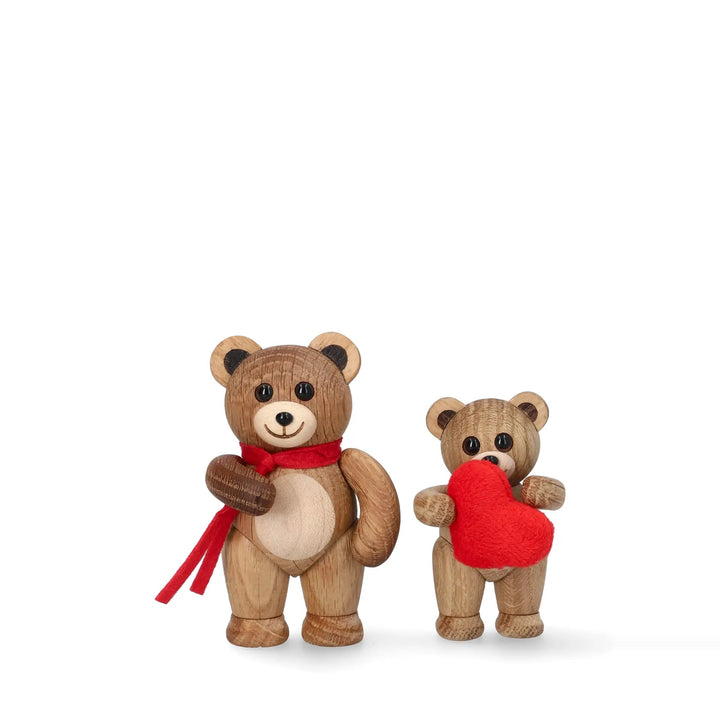 Wooden Teddy Bear Squeeze – Oak · 7.6 cm | Spring Copenhagen