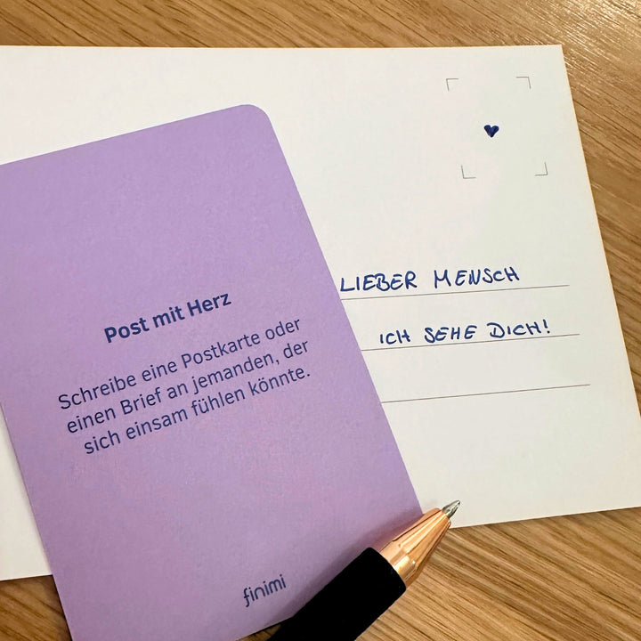 Kartenset "Ask & Task" Begegnung mit Herz – 53 Karten | Finimi