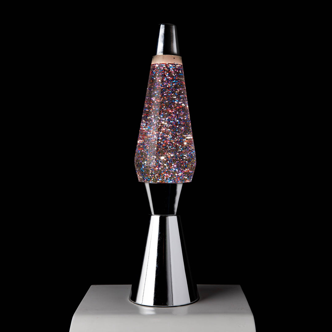 Lava Lamp Bullet – Pink Glitter · Retro · 40 cm | Fisura · Table Lamp