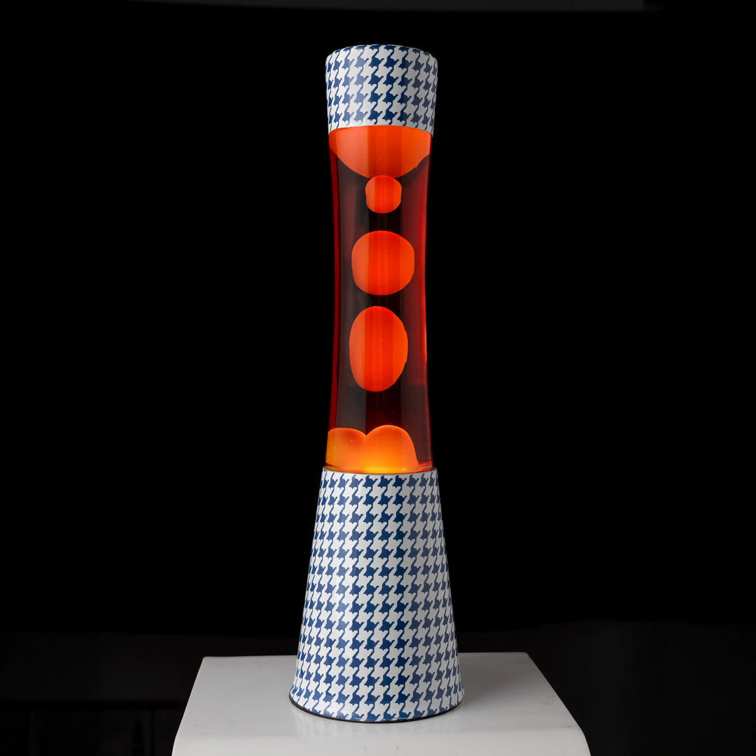 Lava Lamp Tower Bon Voyage – Printed Glass · Retro · 39.5 cm | Fisura · Table Lamp
