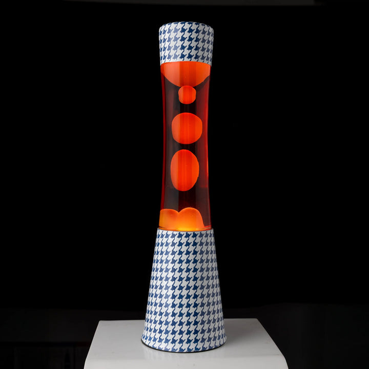 Lava Lamp Tower Bon Voyage – Printed Glass · Retro · 39.5 cm | Fisura · Table Lamp