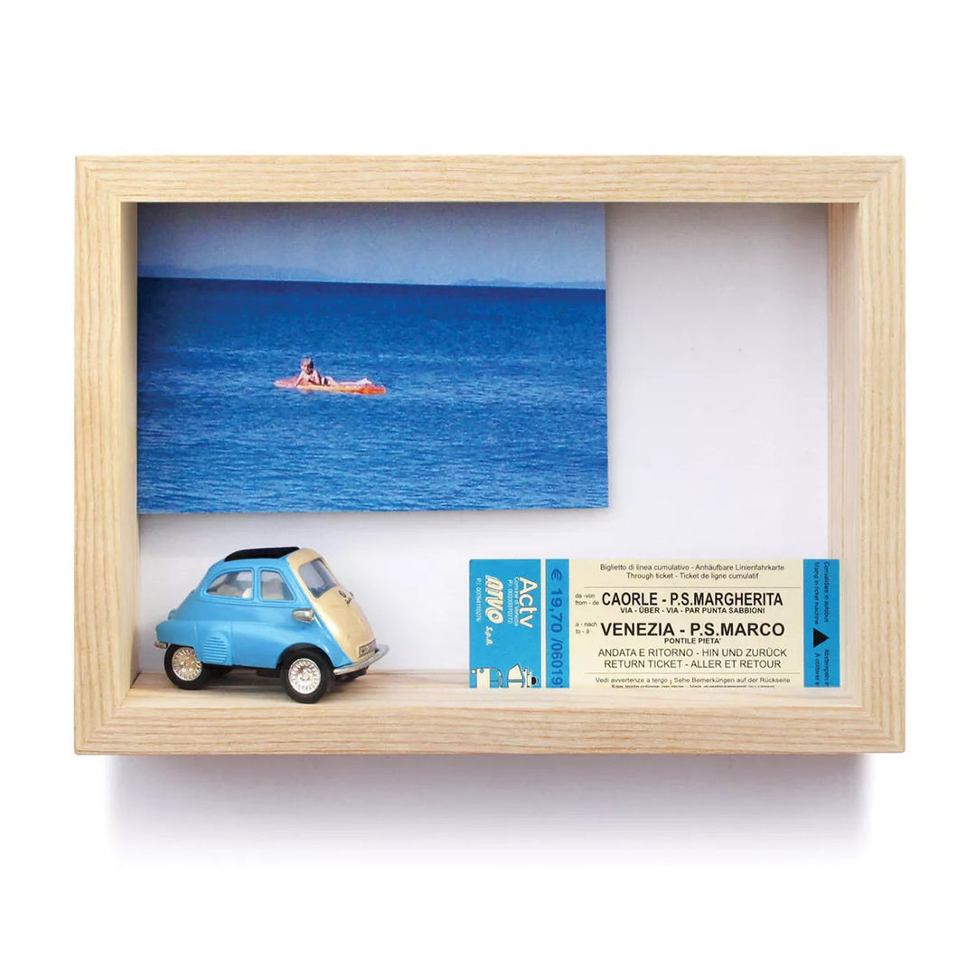 Photo Frame "Oh, schön" – Ash Wood · 23 cm | side by side