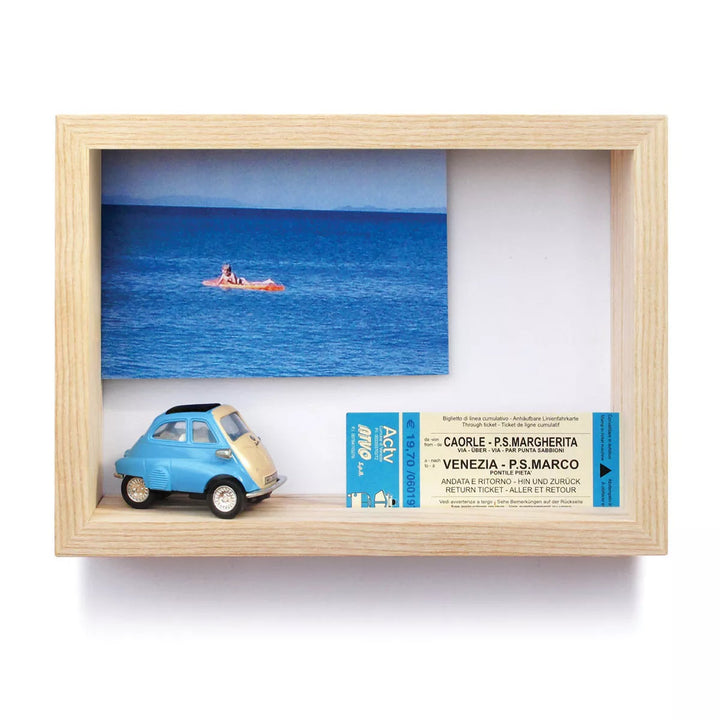 Photo Frame "Oh, schön" – Ash Wood · 23 cm | side by side