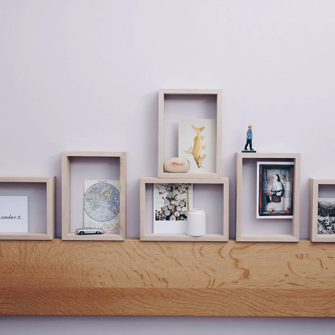 Photo Frame "Oh, schön" – Ash Wood · 23 cm | side by side