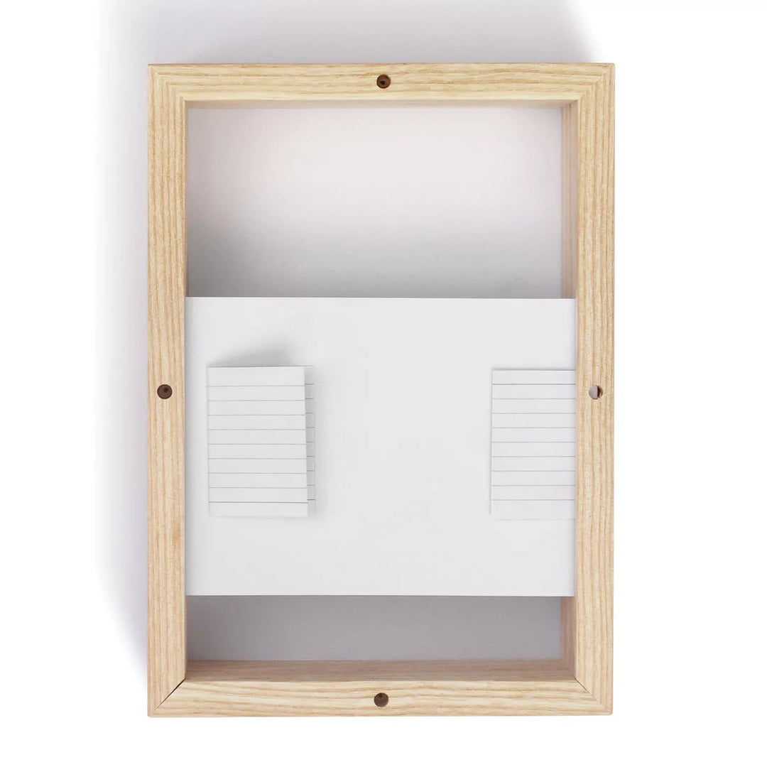 Photo Frame "Oh, schön" – Ash Wood · 23 cm | side by side