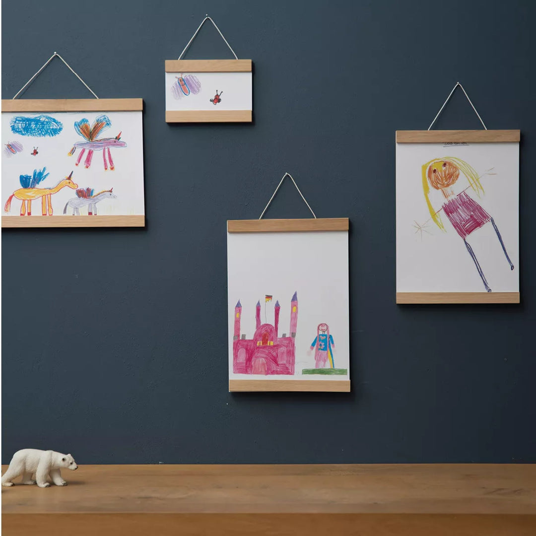 Magnetische Bilderleiste A4 – Eiche · 21 cm | side by side