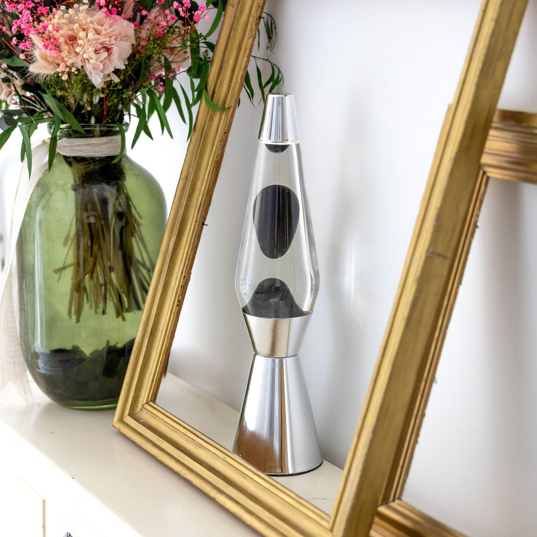 Lavalampe Bullet – Schwarz · Retro · 41 cm | Fisura