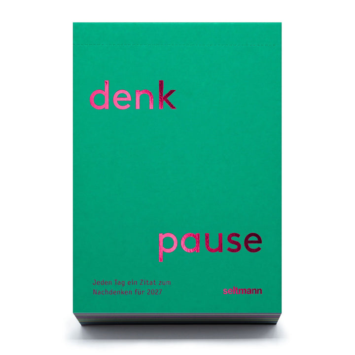 Tischkalender Denkpause 2027 – 365 Zitate | seltmann+söhne
