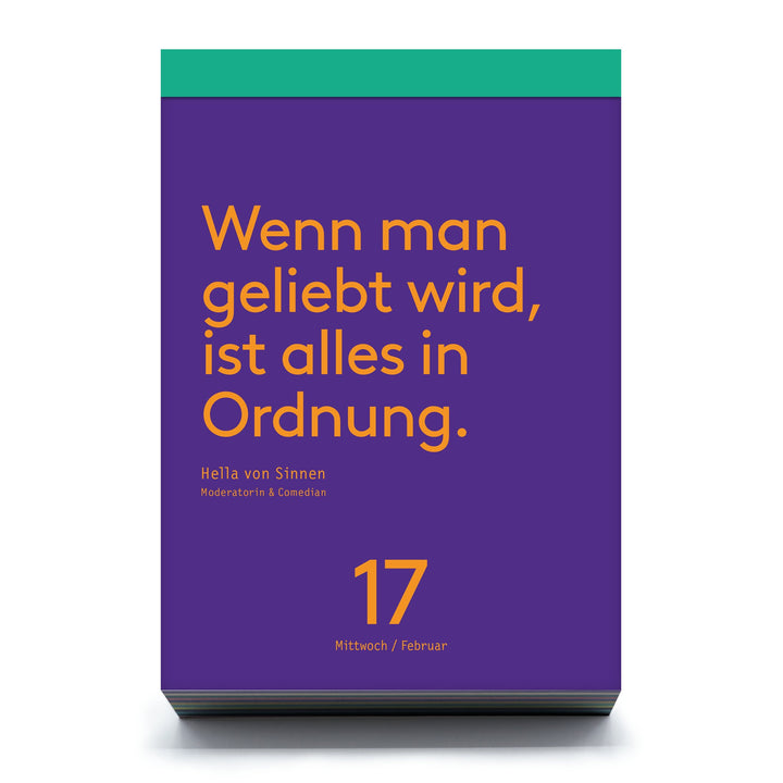 Tischkalender Denkpause 2027 – 365 Zitate | seltmann+söhne