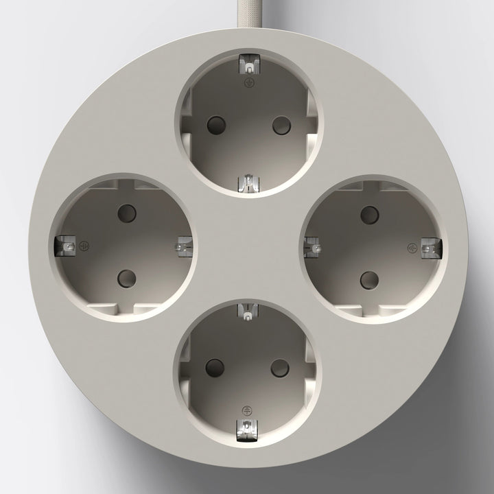 Steckdosenleiste Circular C2 – 4-fach rund, Ø 12,4 cm | Cords