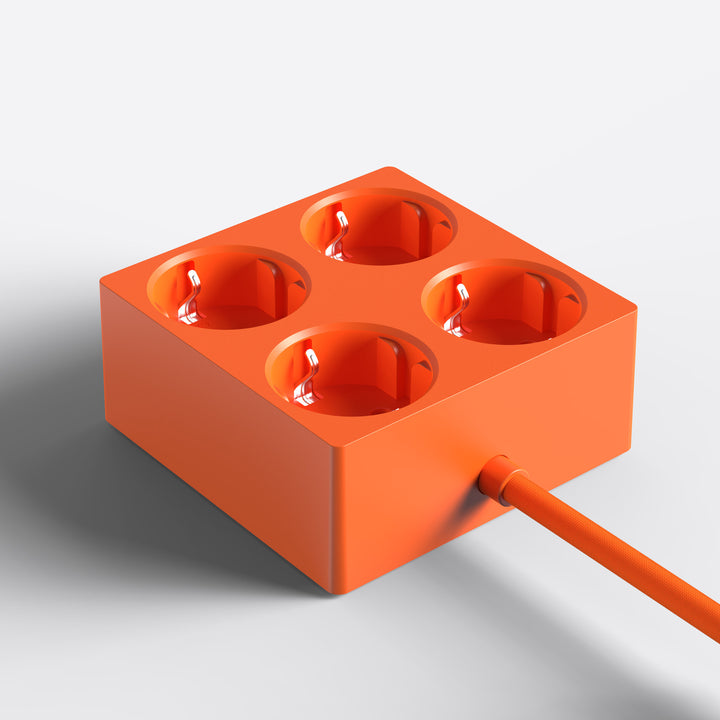 Steckdosenleiste Squared S1 – 4-fach magnetisch, flach | Cords